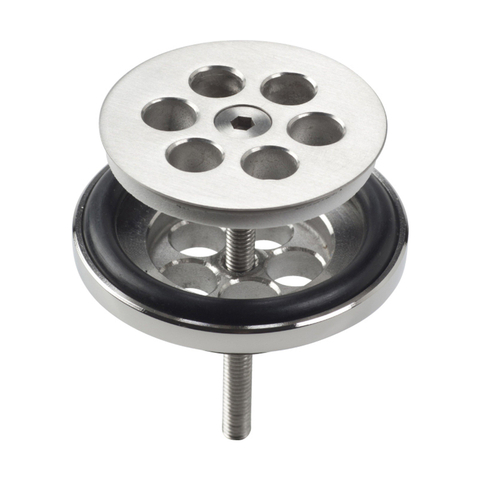 Clou Wash Me bouchon pour bonde à obturateur en silicone inox brossé SW9452
