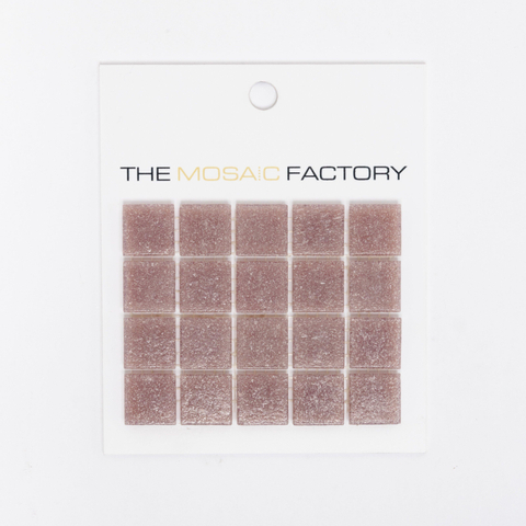 ÉCHANTILLON The Mosaic Factory Amsterdam carreau mosaïque 2x2x0.4cm pour mur et sol pour intérieur et extérieur carré Verre Violet clair SW861847