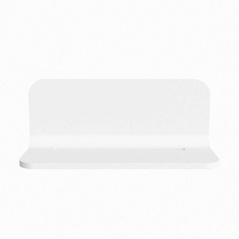Mondiaz SPOT spiegel – Ø30 cm – met planchet – Talc (wit) SW1235463