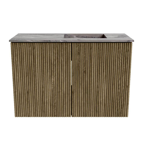 Mondiaz JOYA-DLUX Meuble de toilette 60cm - couleur Dusk - Vasque FAYE position Droite 1 trou de robinet couleur Sombra. SW1426124