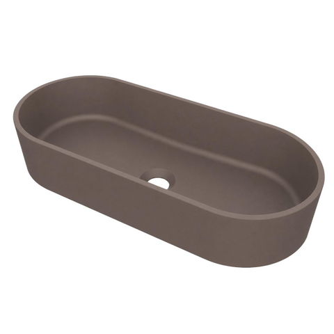 Arcqua Case Opbouw Waskom - ovaal - 60x26cm - mat mokka SW1584233