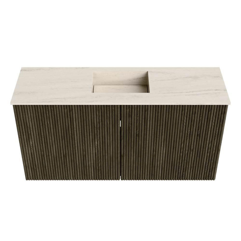 Mondiaz JOYA-DLUX 80cm toiletmeubel - kleur Shadow - Wastafel FAYE positie Midden Zonder kraangat kleur Meli. SW1424872