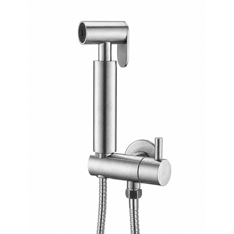 Wiesbaden 304 ensemble bidet avec douchette à main et flexible de douche en inox brossé 304 SW204104