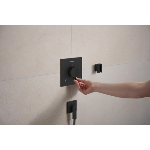 Hansgrohe Ecostat Comfort E Inbouw - thermostaat - 2 functies - mat zwart SW1388485