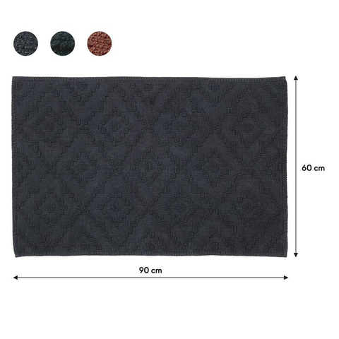 Sealskin Aztec Badmat 60x90 cm Katoen Donkergrijs SW699477