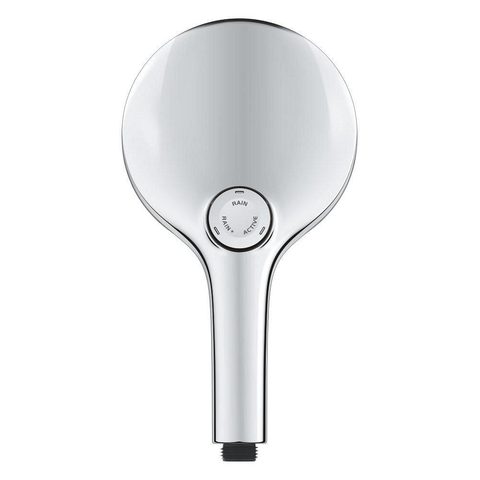GroheRainshower Aquahanddouche smartactive m. 3 straalsoortenØ13cmrain, rain+ en activemassagechroom/zwart SW1186151