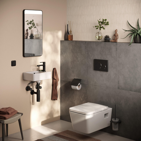 Hansgrohe AddStoris Q handdoekhaak enkel - mat zwart SW651064