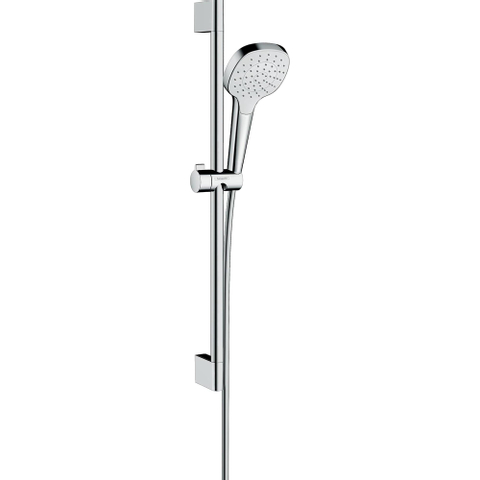 Hansgrohe Croma Select E glijstangset met Croma Select E 1jet handdouche 65cm met Isiflex`B doucheslang 160cm wit/chroom 0605311
