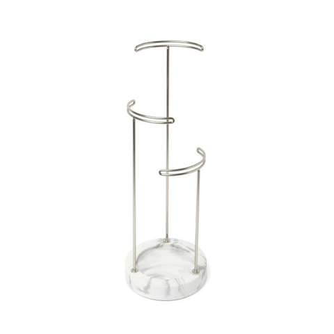 Umbra Tesora sieradenhouder 15x42x15cm staal wit/Metallic nikkel SHOWROOMMODEL SHOW24839