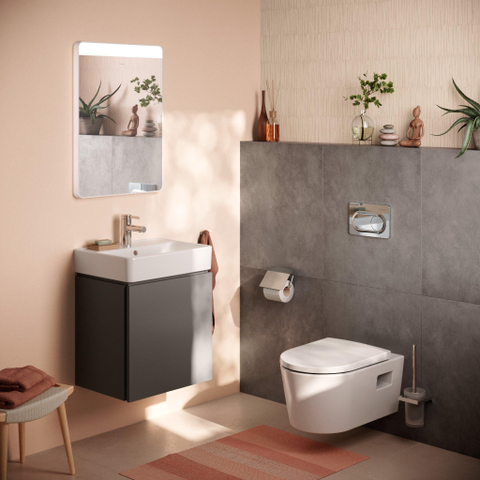 Hansgrohe Xilesa E meubelset 1la 480x380 met Xanuia wastafel 500 SlateMattGrey SW1567294