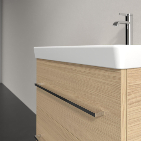 Villeroy & Boch Avento Wastafelonderkast - 2 uittrekladen - 576x514x484mm - Nordic Oak (hout) SW971884