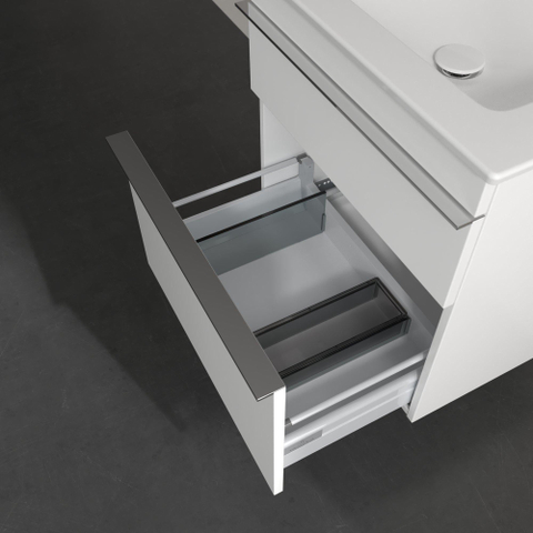 Villeroy & Boch venticello wastafelonderkast - 55.3x59cm 2x lade - mat wit GA50467