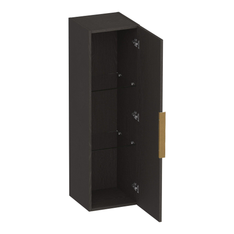 BRAUER Elevate armoire de salle de bains - 120x35x35cm - hors poignée rapportée - 1 porte - ouvrant à gauche ou à droite - Timber Anthracite SW1199989