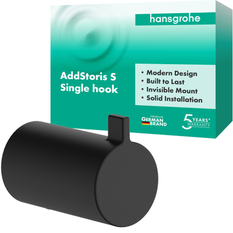 Hansgrohe AddStoris S wandhaakje mat zwart SW1567092