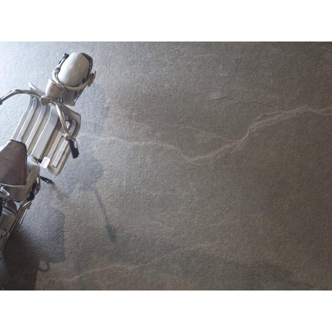 ÉCHANTILLON Terravito Alvella carreau mural et de sol - 30x60cm - 10mm - Rectangle - rectifié - effet pierre naturelle - Anthracite Mat SW735868