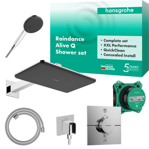 Hansgrohe Raindance alive Q - inbouw set 210/340 1jet iBox universal - 2 - hoogglans chroom SW1388516