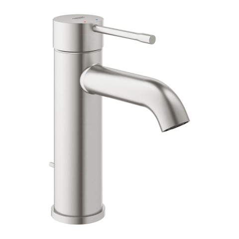 Grohe Essence New Wastafelkraan Opbouw - uitloop 11.6cm - S-size - waste - Supersteel (RVS) SW73264