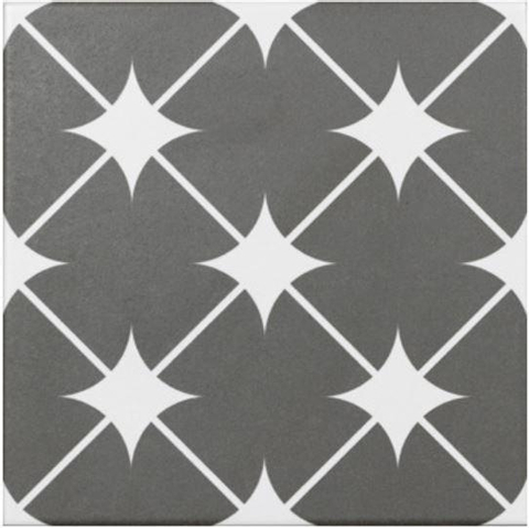 Terravito Fazino carrelage sol et mur - 20x20cm - 7.4mm - carré - grey mat (gris) SW419856