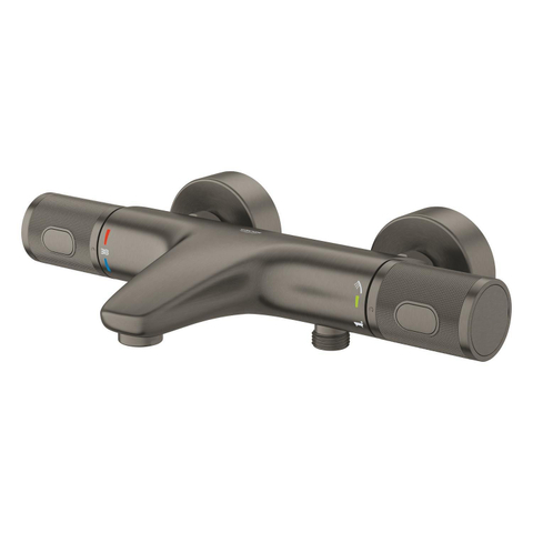 Grohe Precision Feel Badthermostaatkraan - 150 mm - met koppelingen - hard graphite (antraciet) SW1522136