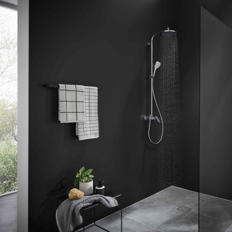 Hansgrohe Crometta s 240 - 1jet - showerpipe - met douchekraan - hoogglans chroom SW73213
