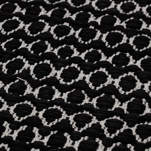 Sealskin boho tapis de bain 60x90 cm polyester / coton noir SW699519