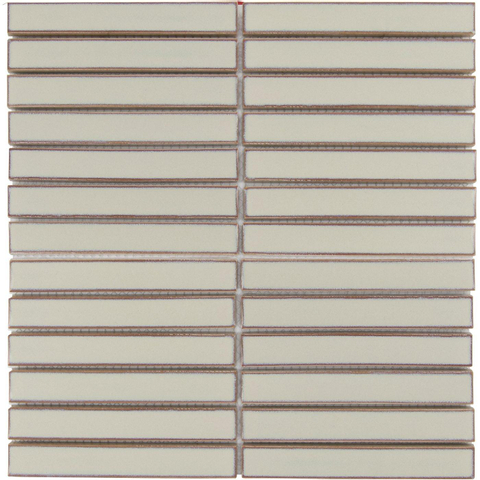 The Mosaic Factory Sevilla mozaïektegel 2x14.5x0.8cm voor wand kitkat finger Keramiek Cafe Latte SW654806