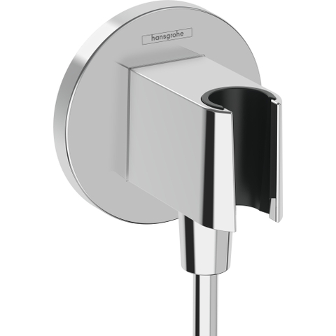 Hansgrohe Fixfit s porter s wandhouder - met muuraansluitbocht - met terugslagklep - hoogglans chroom SW772520