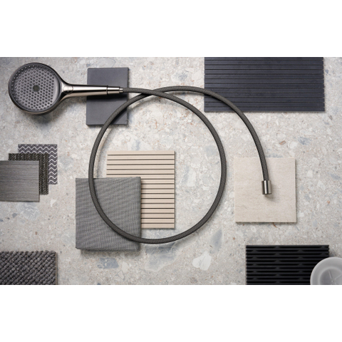 Hansgrohe Designflex Doucheslang textiel - 160 cm - zwart chroom SW918289