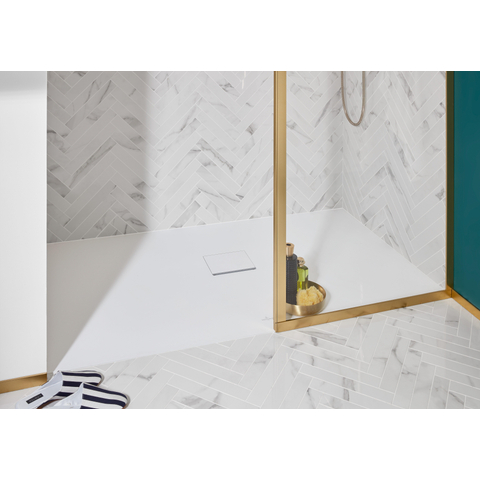 Villeroy & Boch Squaro Infinity receveur de douche en matériau de synthèse - Quaryl rectangulaire 160x90x4cm - blanc mat SW228360