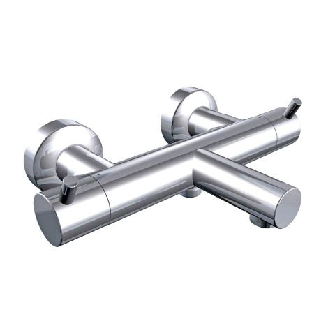 Xenz Duero Robinet de baignoire 27.1cm thermostatique avec inverseur chrome Brillant SW104706