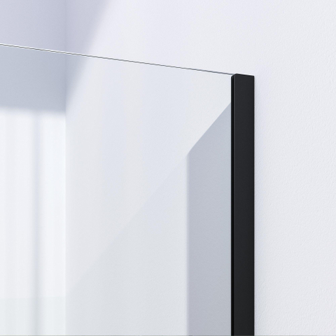 BRAUER Season Paroi de douche à l'italienne - verre transparent - 80x200cm - noir mat SW1038979