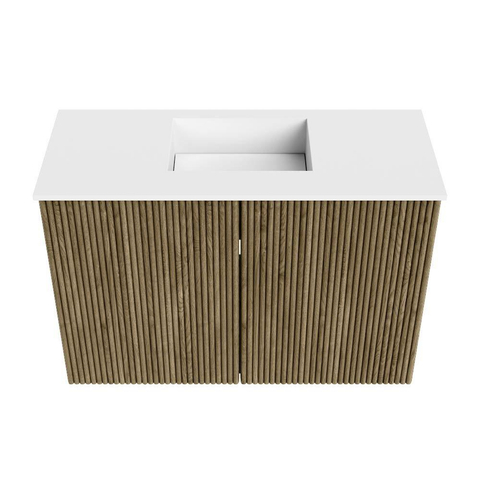 Mondiaz JOYA 60cm toiletmeubel - kleur Dusk - Wastafel FAYE positie Midden 1 kraangat kleur Talc. SW1421554