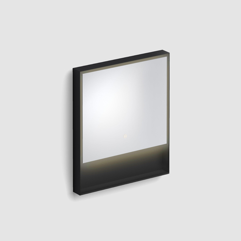 Clou Look at Me spiegel – rechthoek – 70x80 cm – indirecte LED rondom – Zwart mat SW417048