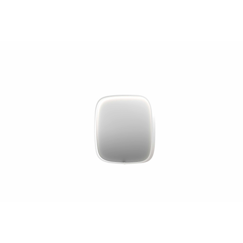 INK SP31 miroir – 80 x 80 cm – LED directe tout autour – chauffage de miroir – Blanc mat SW956102