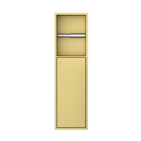 Best Design closetrolhouder 12x17x60cm inbouw met deur goud mat SW767409