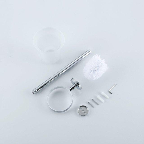 Fortifura Calvi Pack WC - porte-rouleau - brosse de toilette - crochet à serviette - chrome SW1390008