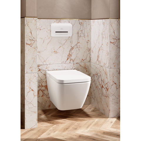 Villeroy & Boch finion wandcloset - diepspoel DirectFlush - 37.5x56cm CeramicPlus - Stone White (mat wit) SW209582