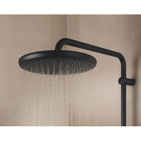 Grohe Vitalio Start 250 Regendoucheset - hoofddouche 25cm - ronde handdouche - 2 straalsoorten - met douchethermostaat - matte black (mat zwart) SW1126877