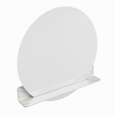 Mondiaz SPOT miroir – Ø 80 cm – avec tablette – Ostra (beige) SW1235663