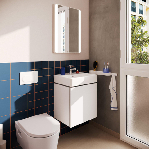 Hansgrohe Xilesa E meubelset 1la 480x380 met Xanuia wastafel 500 mat wit SW1567302