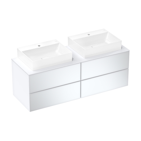 HansGrohe Xevolos E Lavabo à poser 600/480 avec trou pour robinet sans trop-plein, SmartClean SW995498