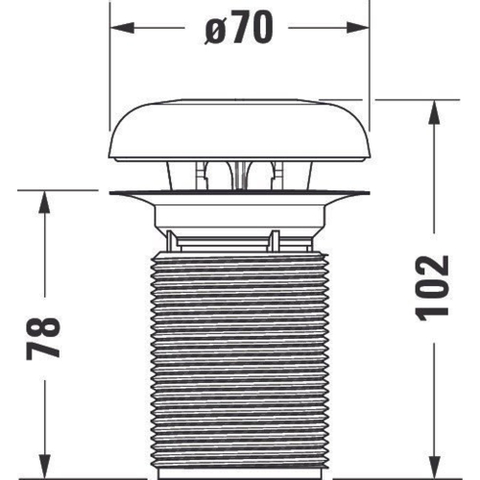Duravit DuraStyle urinoir clapet anti-odeur avec pierre parfumée SW450169