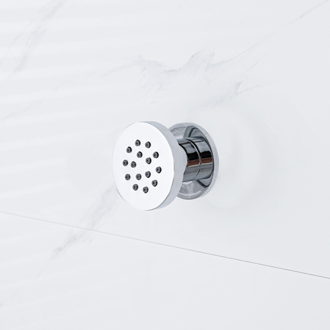 Fortifura Calvi zijdouche - 5cm - rond - hoogglans chroom SW1108835