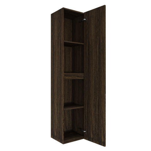 Saniclass Holz Frame Colonne haute - 140x35x38cm - 1 porte - Chêne charcoal SW1420782