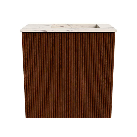 Mondiaz JOYA-DLUX 40cm toiletmeubel - kleur Ruby - Wastafel FAYE positie Rechts 1 kraangat kleur Nata. SW1425409