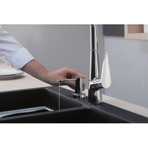 Hansgrohe A51 - zeepdispenser 1-gats 500ml onderbouw - hoogglans chroom SW241755