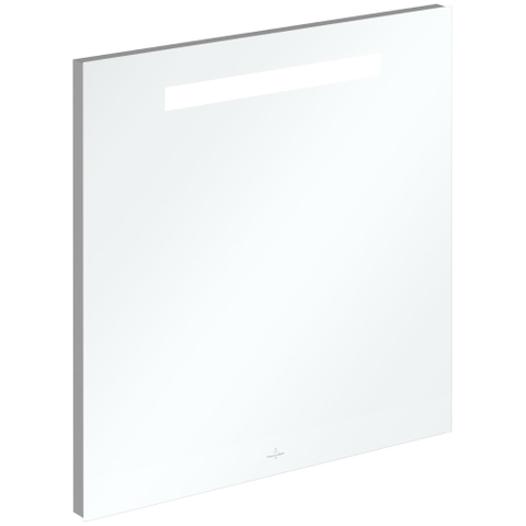 Villeroy & Boch More to see one spiegel - met geïntegreerde led verlichting - 60x60cm - inclusief bevestiging - glans zilver SW454080