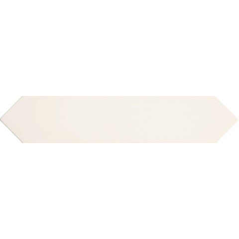 ÉCHANTILLON Terravito Ulvara carreau mural - 6.5x33.2cm - 8mm - Hexagone - Blanc/crème brillant SW736315