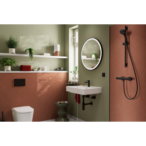 Hansgrohe Wallstoris Closetborstelhouder - 10x34.1x11.2cm - mat zwart SW651604