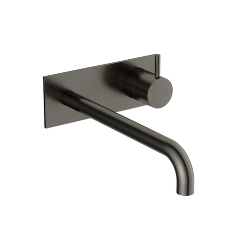 Hotbath Cobber Afbouwdeel - voor wastafelkraan - 25cm uitloop - verouderd ijzer zwart SW1117852